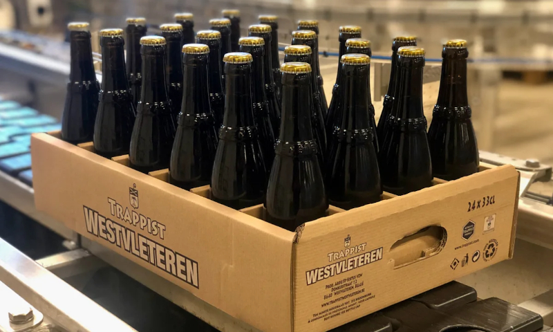 Westvleteren Trappist bierkrat voor verzending